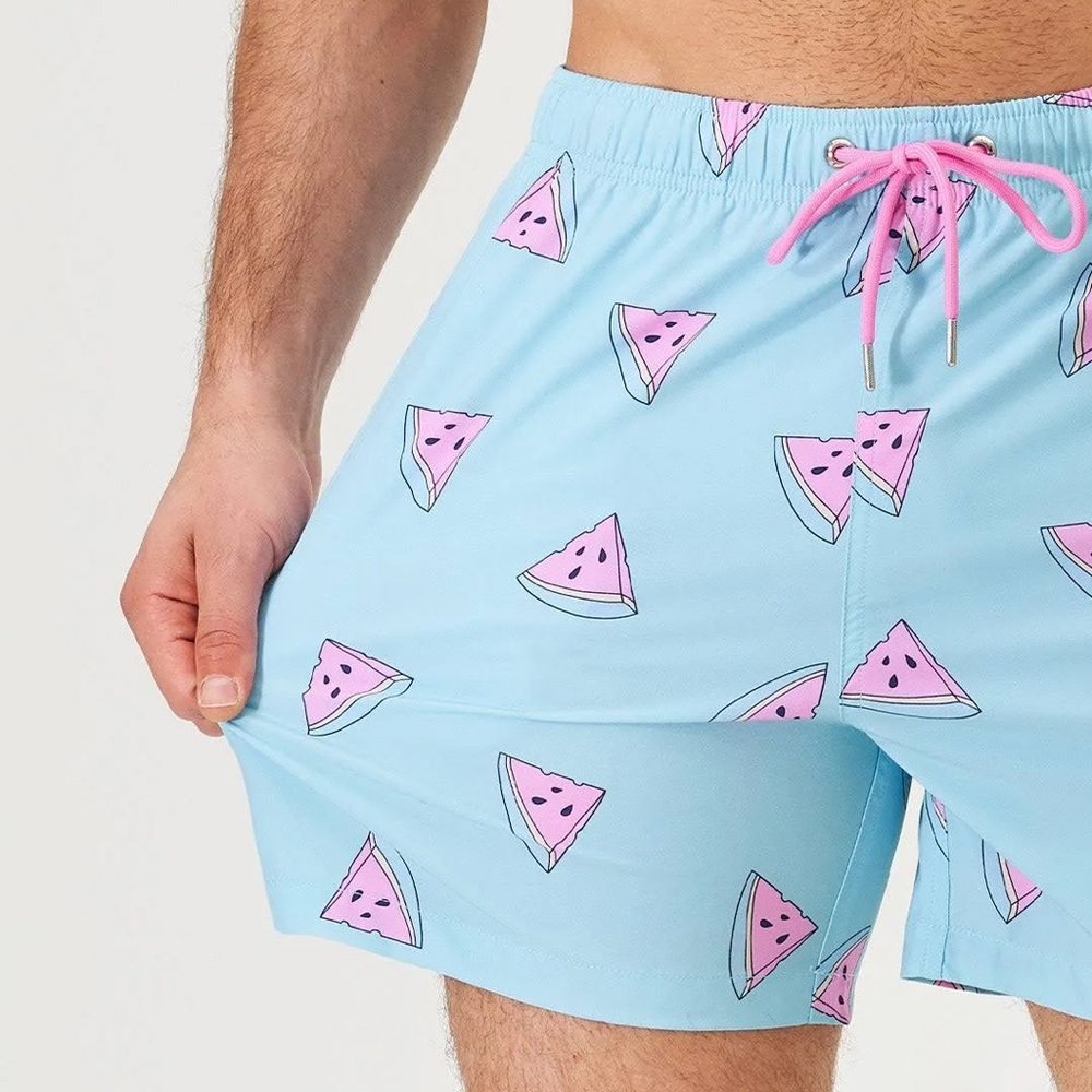 🍉 Men's Eubi Blue Watermelon Swim Shorts 🩵